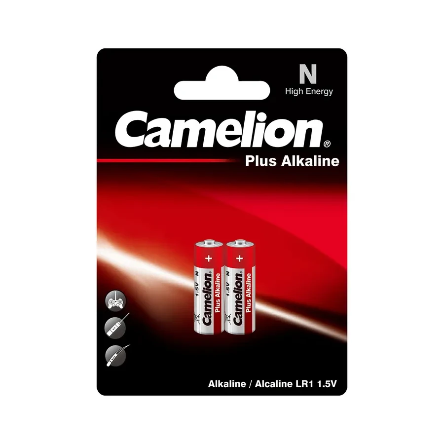 Батарейка CAMELION LR1-BP2, N 1.5V Plus Alkaline, 2шт