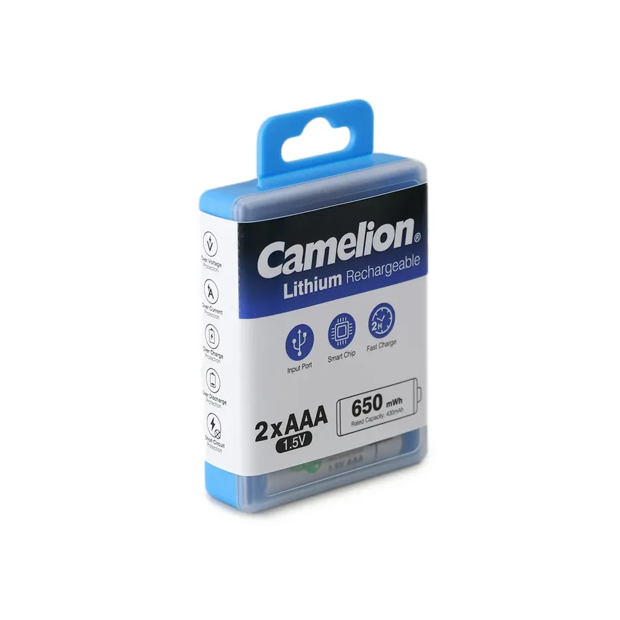 Аккумулятор CAMELION UB-AAA650-PBH2, Li, 2 шт, AAA — 2