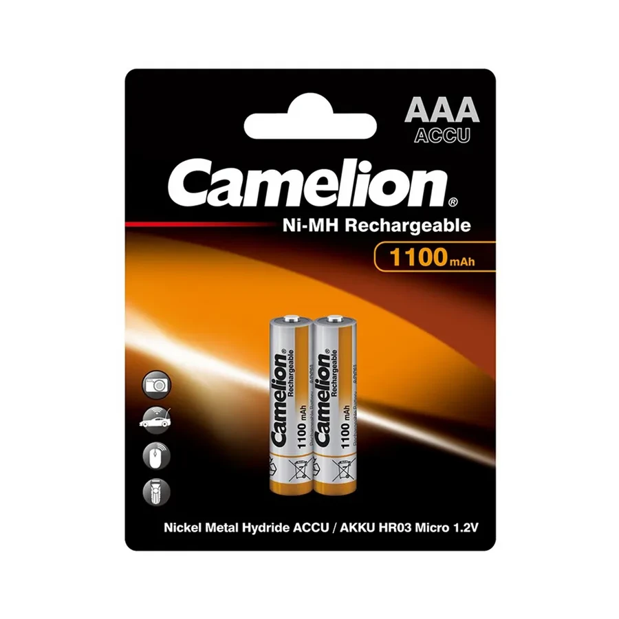 Аккумулятор CAMELION NH-AAA1100, Ni-MH, 1100мАч, 2 шт