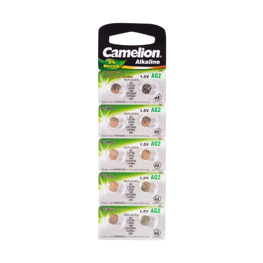 Батарейка CAMELION AG2-BP10, щелочная, 10 шт