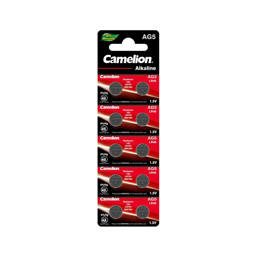 Батарейка CAMELION AG5, Alkaline, 1.5V, 10 шт.