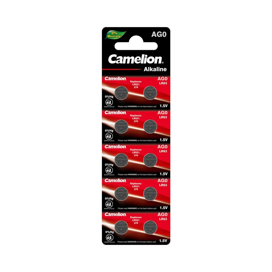 Батарейка CAMELION AG0, Alkaline, 1.5V, 10 шт.