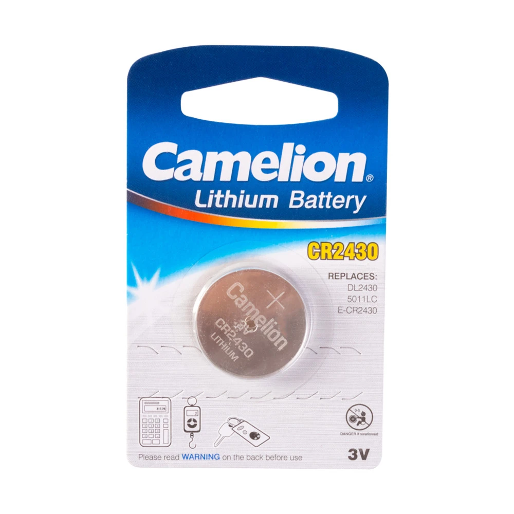 Батарейка Camelion CR2430, 3V, литиевая, 1 шт — 3