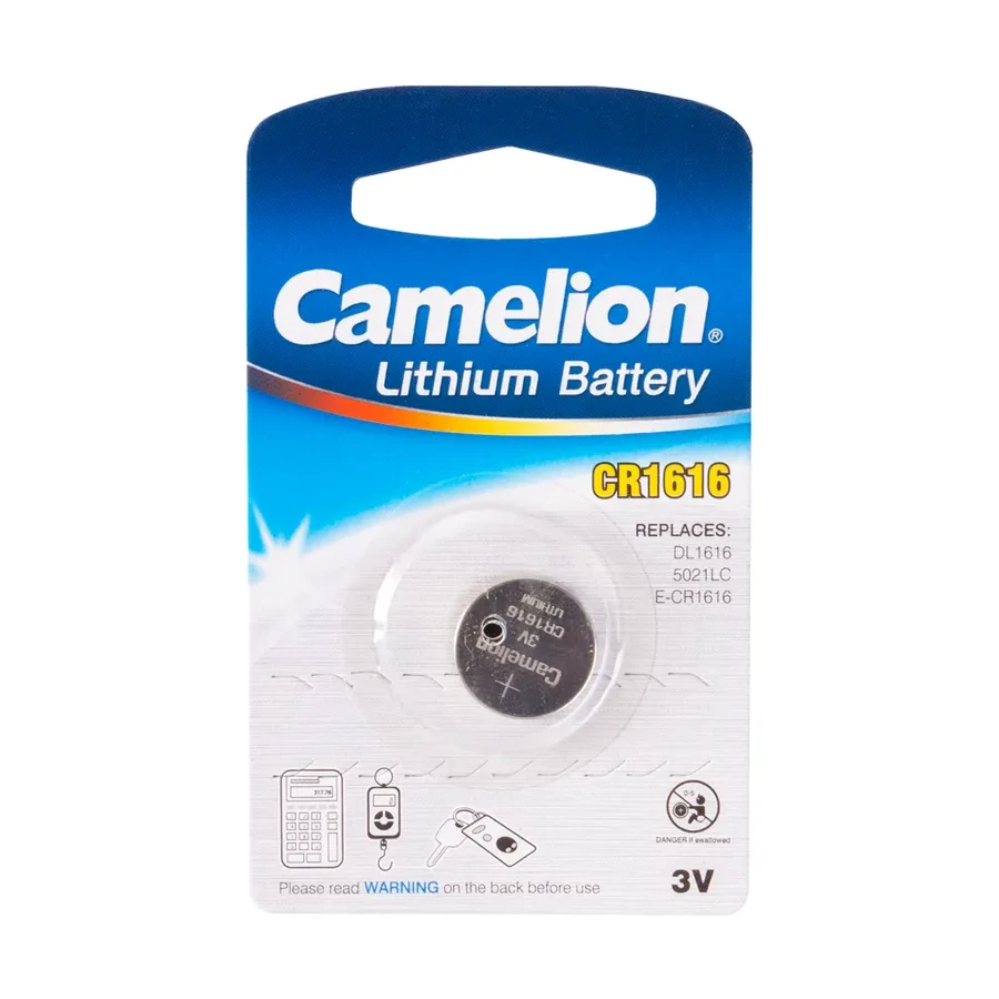 Батарейка CAMELION CR1616, Lithium, 3V, 220 mAh