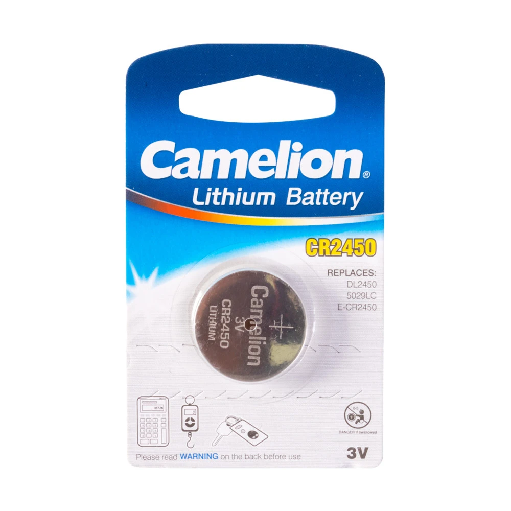 Батарейка CAMELION CR2450, Lithium, 3V, 600 mAh — 2