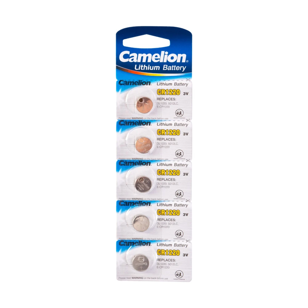 Батарейка CAMELION CR1220, Lithium, 3V, 220 mAh, 5 шт. — 2