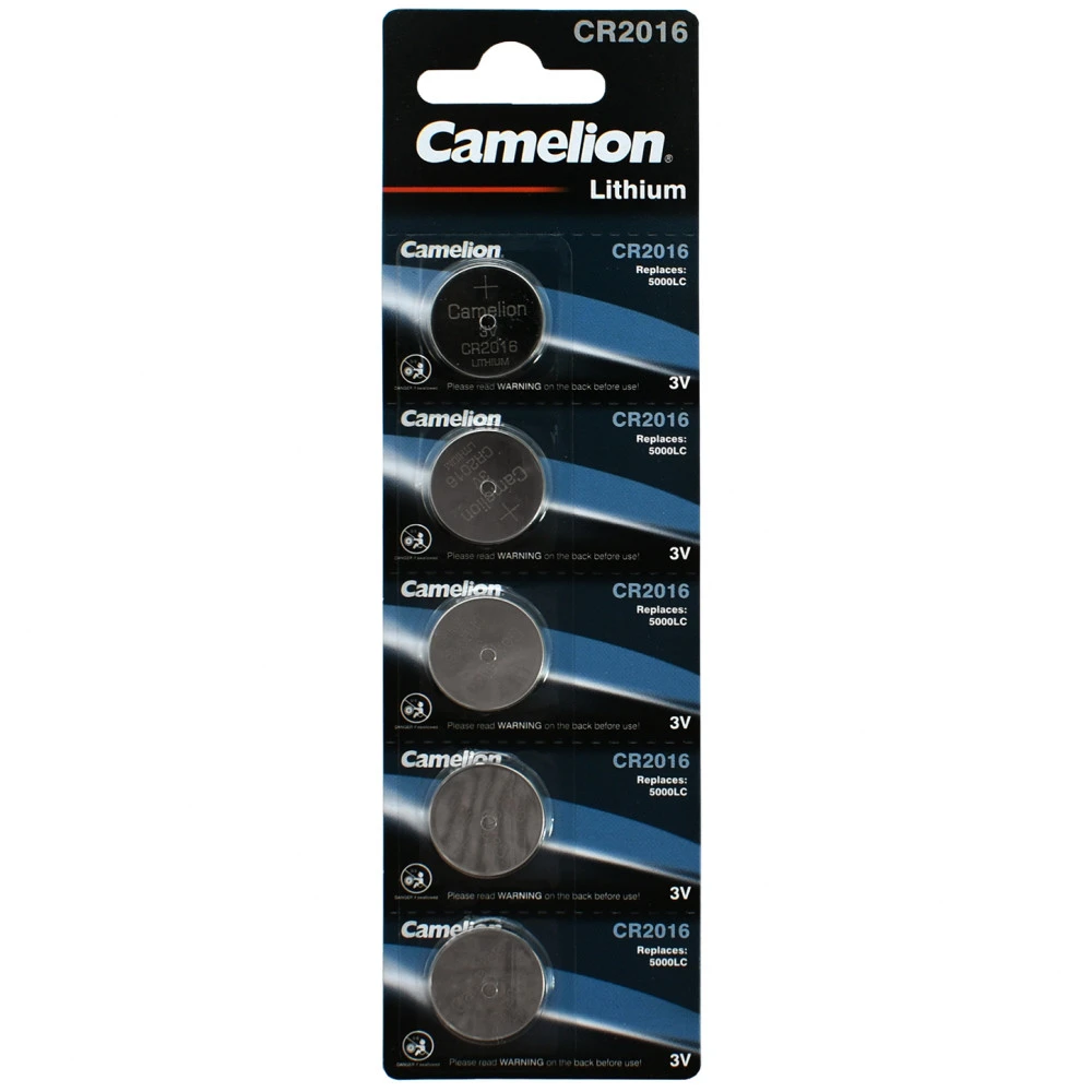 Батарейка CAMELION CR2016, Lithium, 3V, 75 mAh, 5 шт. — 3