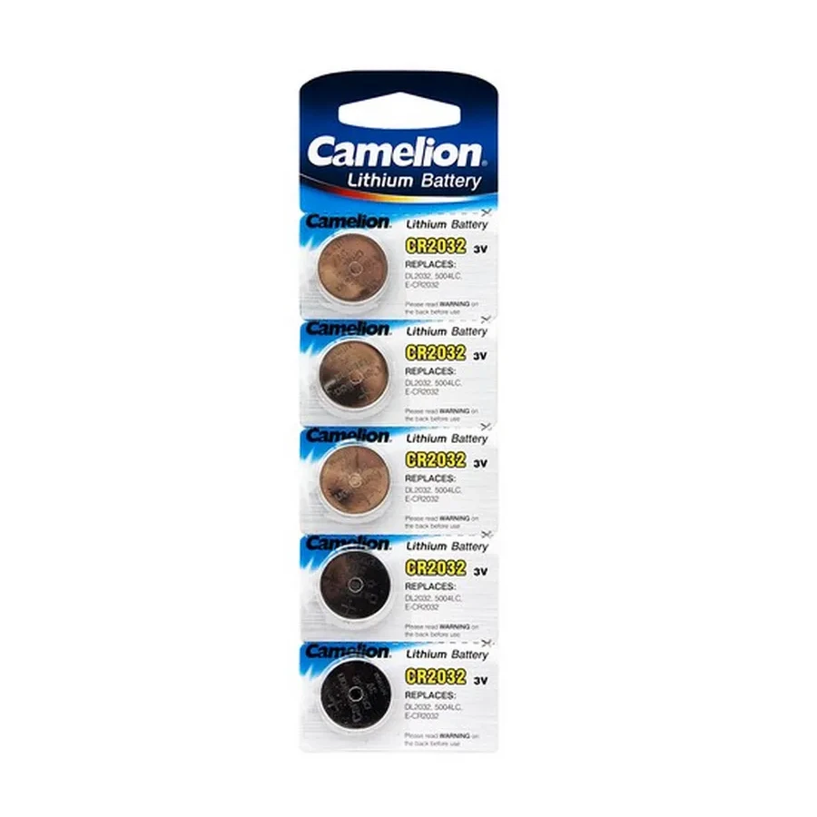 Батарейка CAMELION CR2032, Lithium, 3V, 220 mAh, 5 шт.