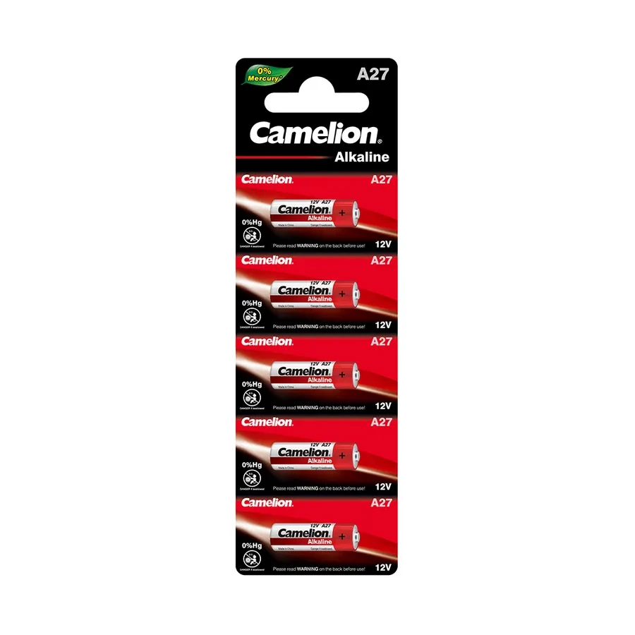 Батарейка CAMELION A27, 12V, 5 шт.