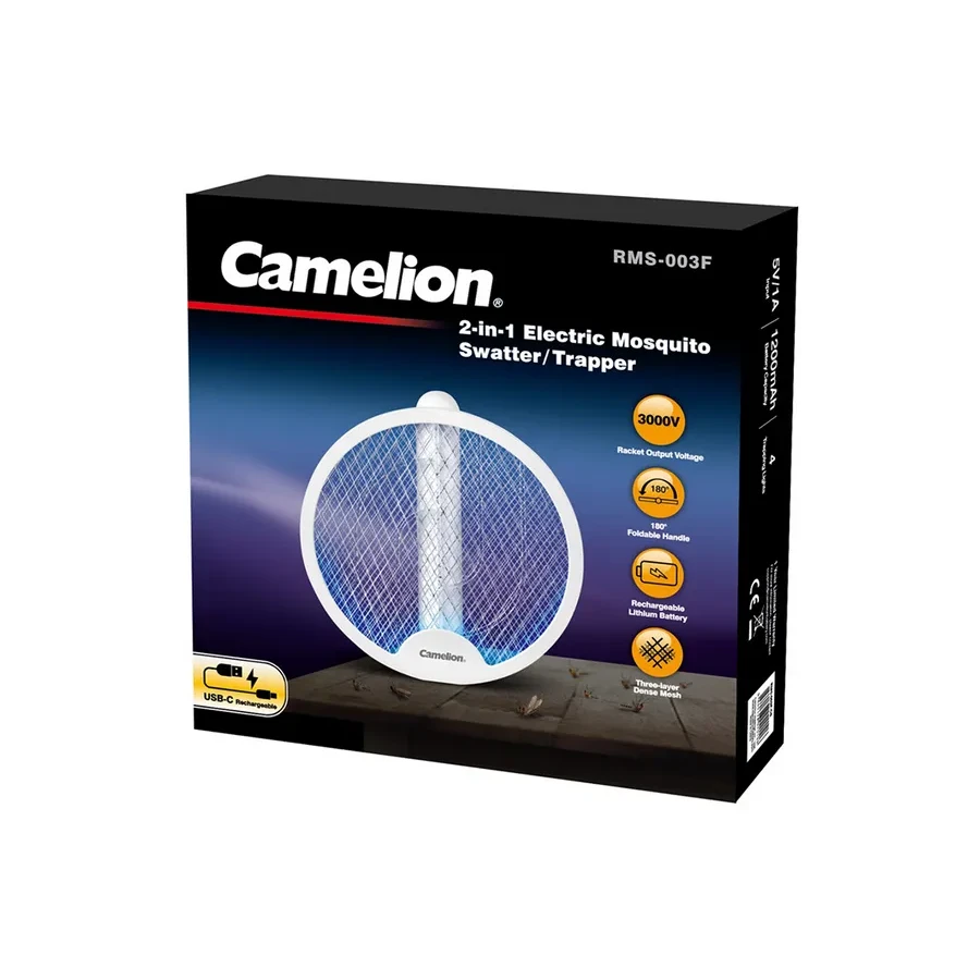Электрическая мухобойка CAMELION RMS-003F-CB, 5V, 1200 mAh — 2