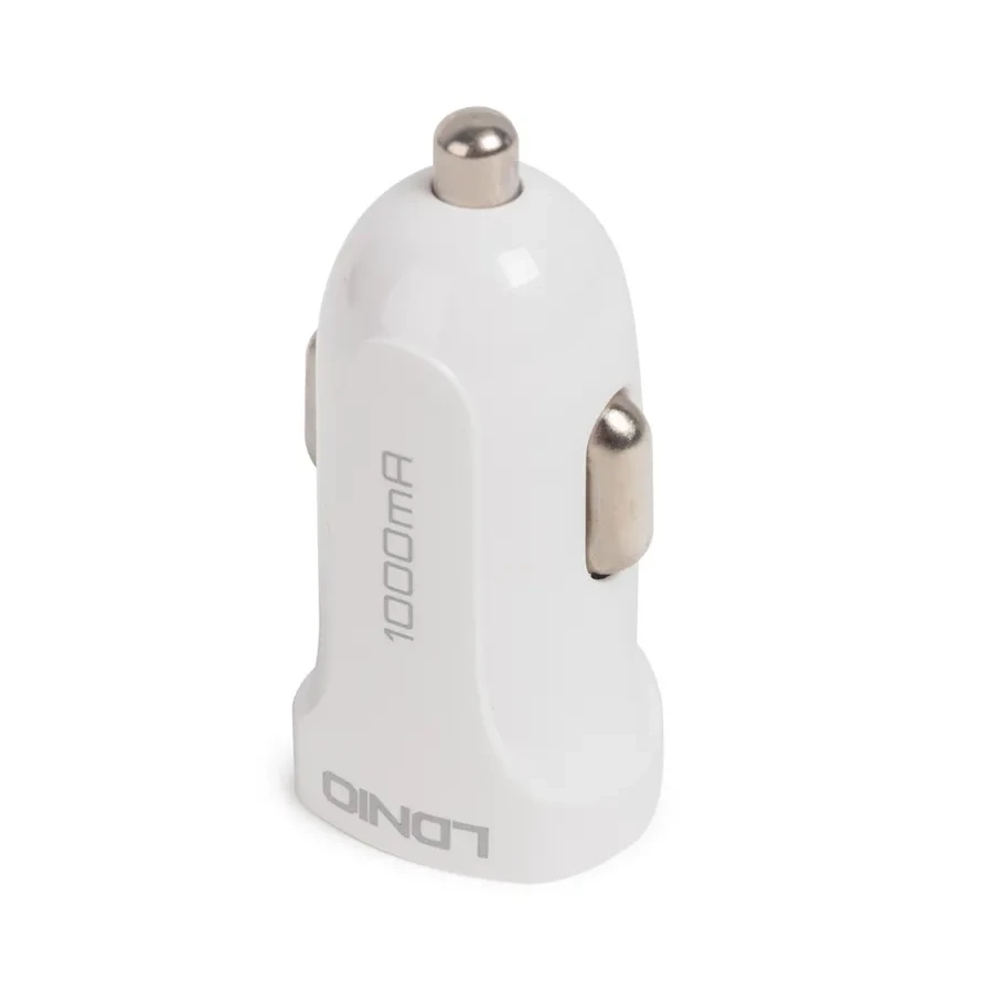 Автомобильное ЗУ LDNIO DL-C17, 1*USB, Lightning, 1м, белое