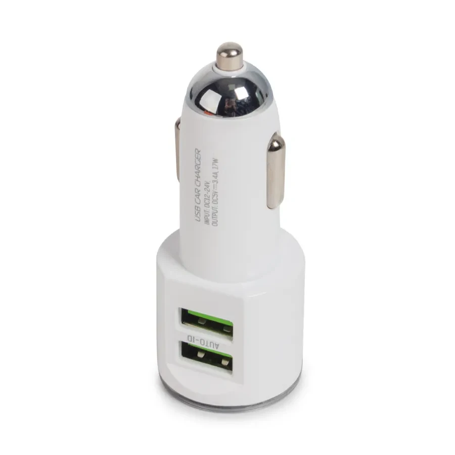 Автомобильное ЗУ LDNIO DL-C29, 2*USB 3.4A, Lightning, 1м