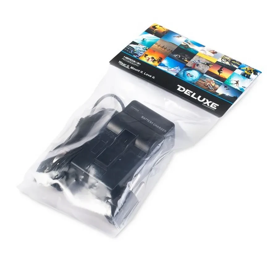 Зарядка GoPro Hero 4, 12V/220V, Deluxe DLGP-401, черная — 2