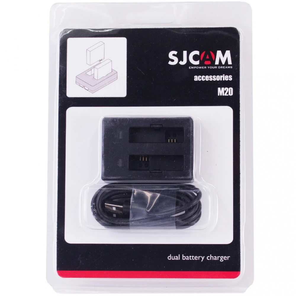 ЗУ SJCAM SJ301 для 2 батарей M20 — 3
