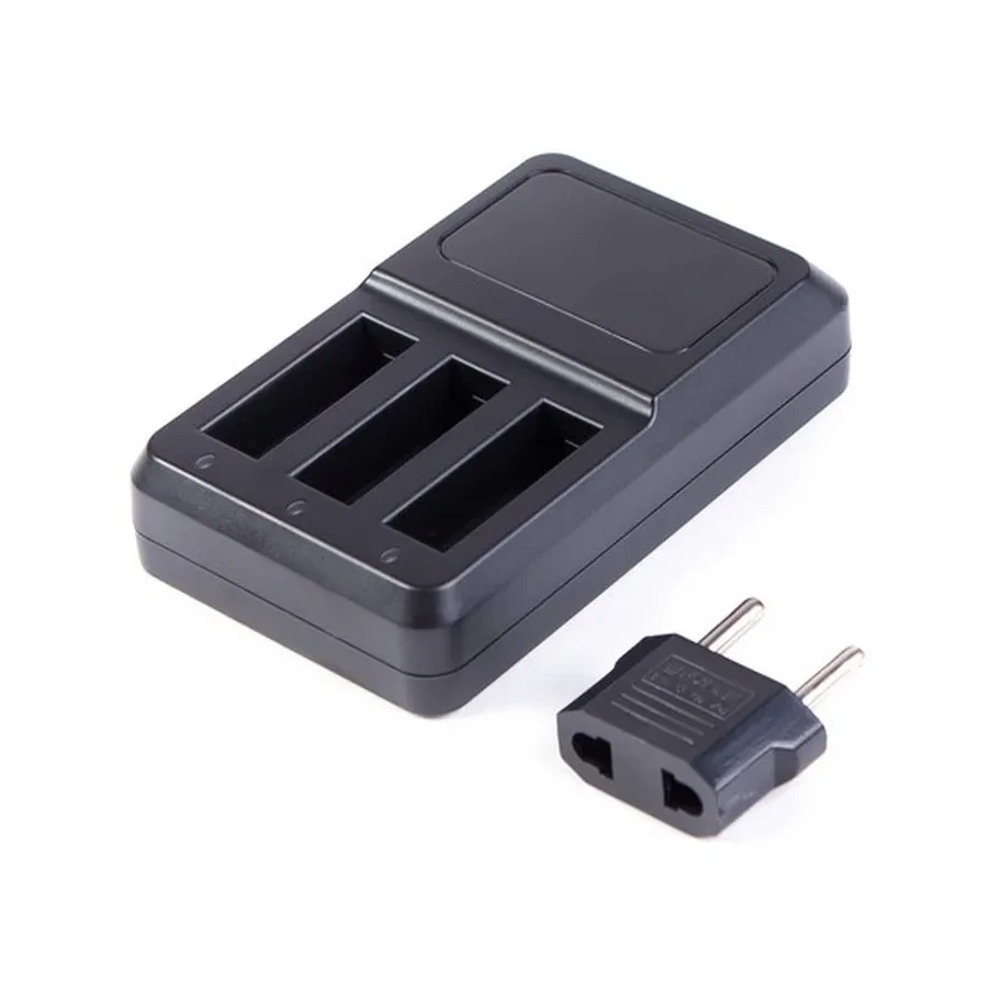 Зарядка GoPro Hero 4, 3 slots USB, Deluxe DLGP-404, черная