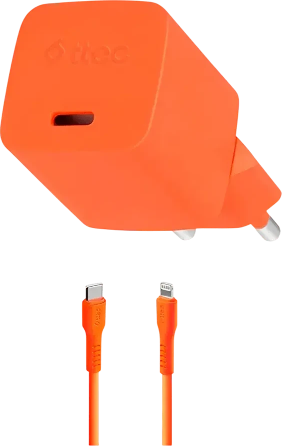 Зарядное устройство ttec SmartCharger GAN 20W, оранжевое
