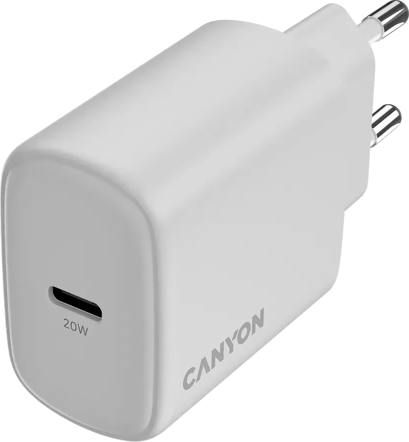 Зарядное устройство CANYON OnCharge 200 20W PD, белое — 4