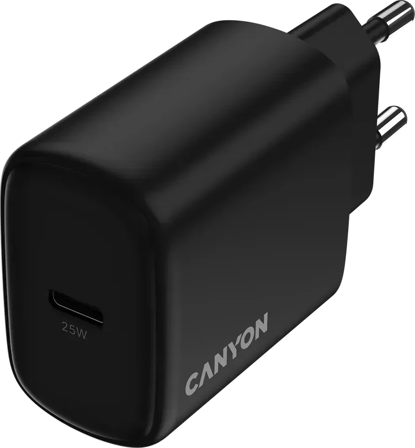 Зарядное устройство CANYON OnCharge 250 25W PD, чёрное — 3