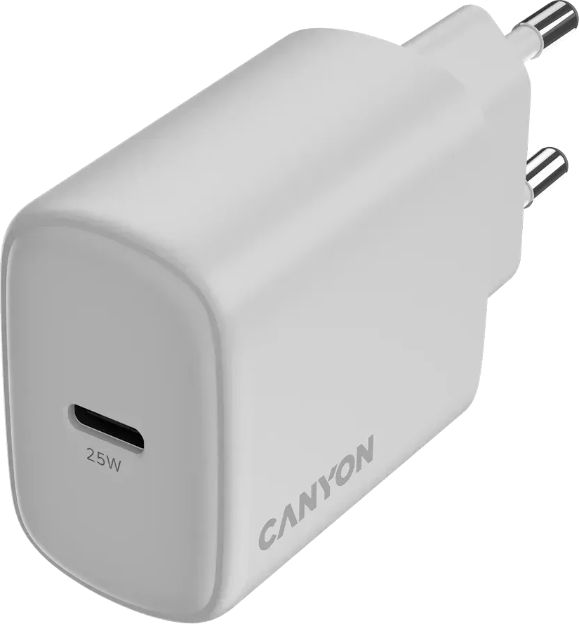 Зарядное устройство CANYON OnCharge 250 25W PD, белое — 3