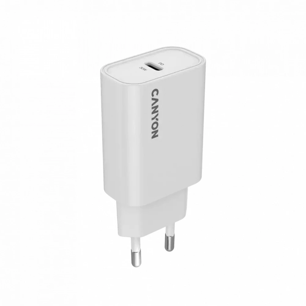 Зарядное устройство CANYON OnCharge 30CL Max 30W PD, белое — 5