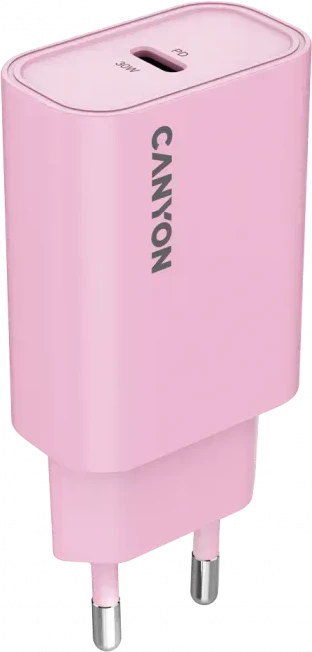 Зарядное устройство CANYON OnCharge 30CL Max 30W PD, розовое — 3