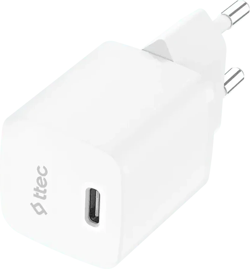 Зарядное устройство ttec SmartCharger GAN 30W PD, белое
