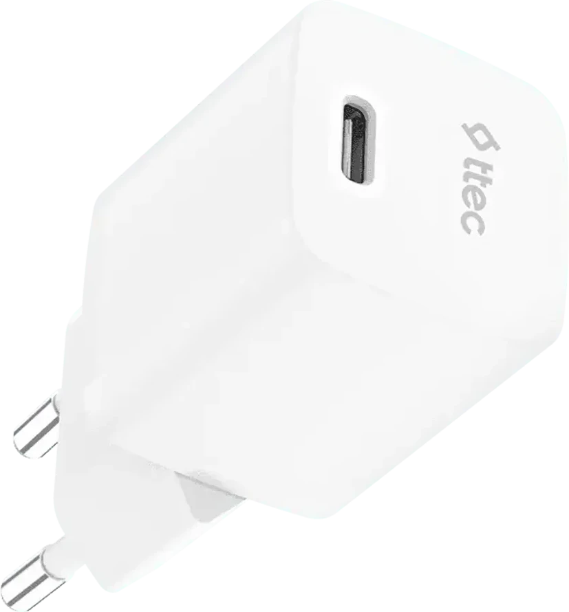 Зарядное устройство ttec SmartCharger GAN 30W PD, белое — 2
