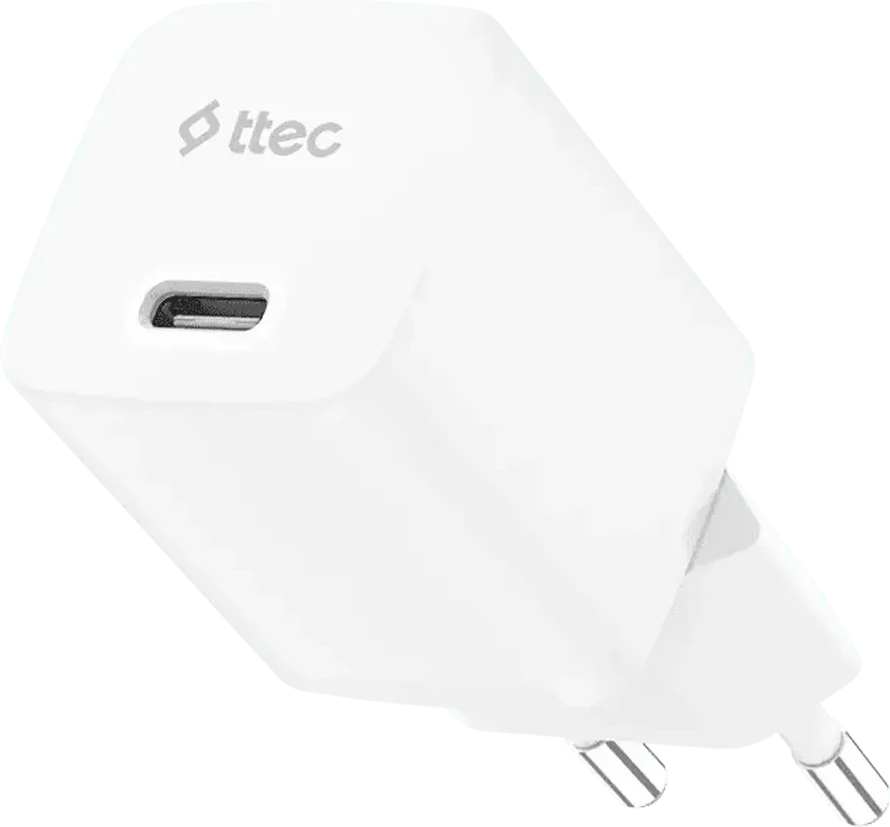 Зарядное устройство ttec SmartCharger GAN 30W PD, белое — 3