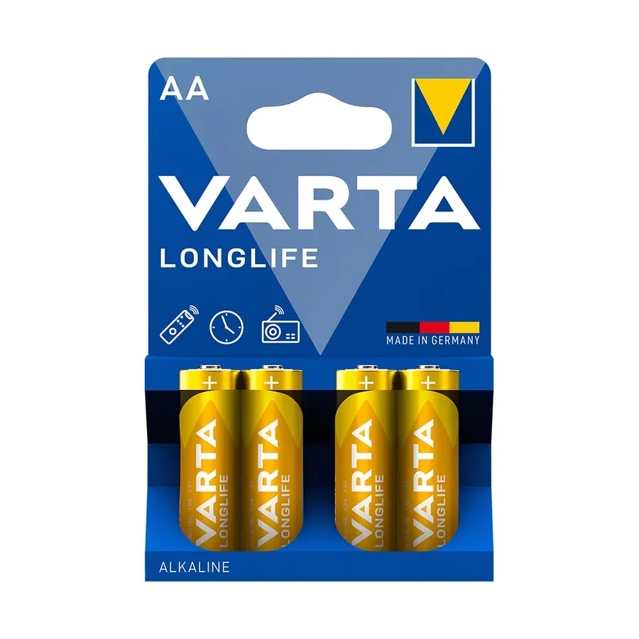 Батарейка VARTA LR6 Longlife Mignon AA 1.5V, 4 шт.