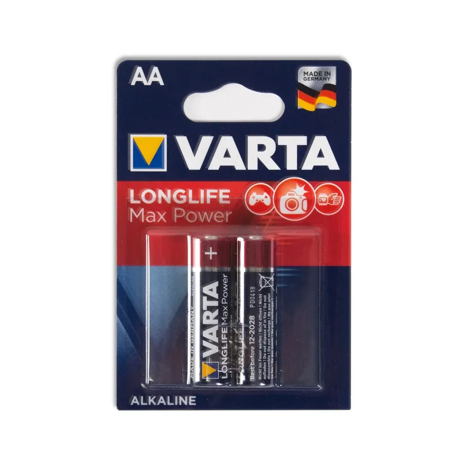 Батарейка VARTA LR6 Longlife Power Max AA 1.5V, 2 шт. — 2