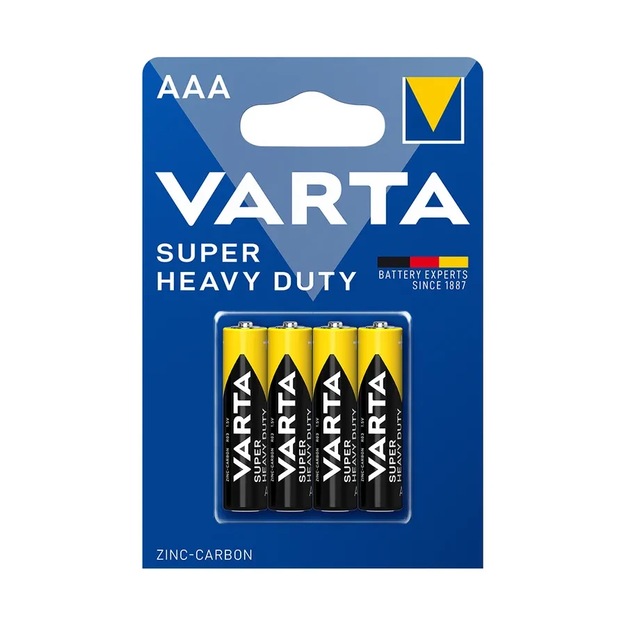 Батарейка VARTA R03P Superlife AAA 1.5V, 4 шт.