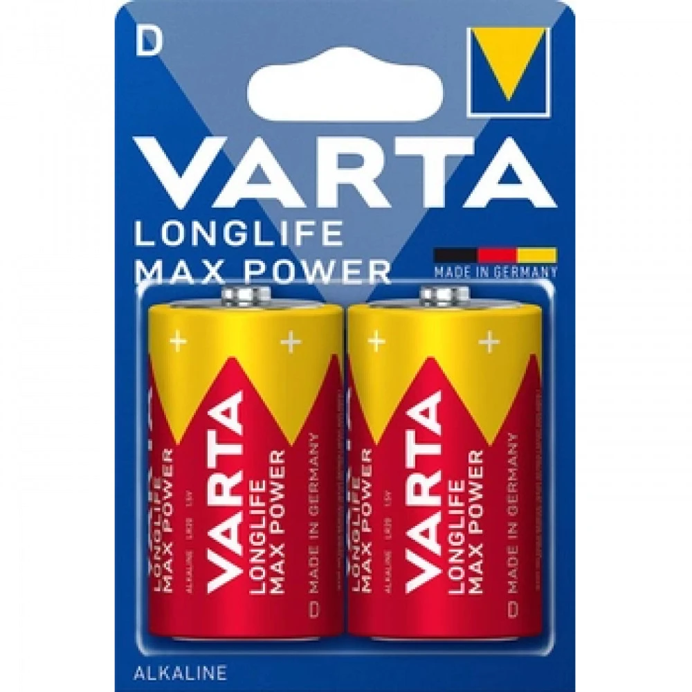 Батарейка VARTA LR20 Longlife D 1.5V, 2 шт.
