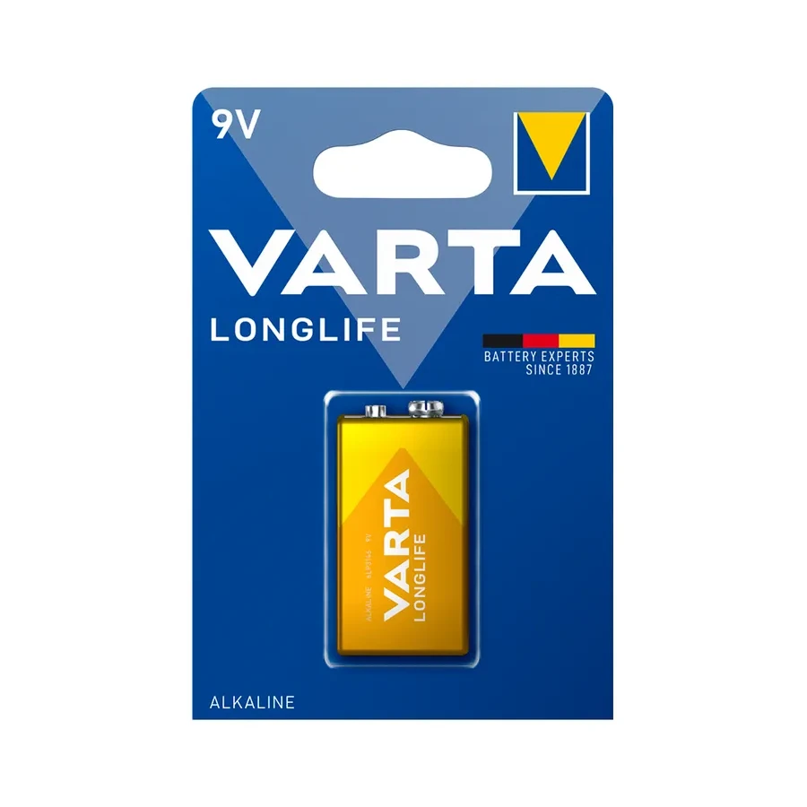 Батарейка VARTA Longlife 9V, 1 шт.