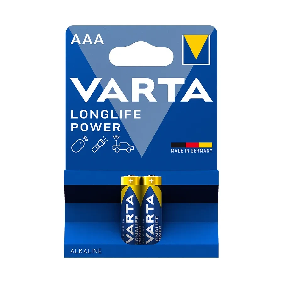 Батарейки Varta AAA Longlife Extra alkaline, 2 шт — 2