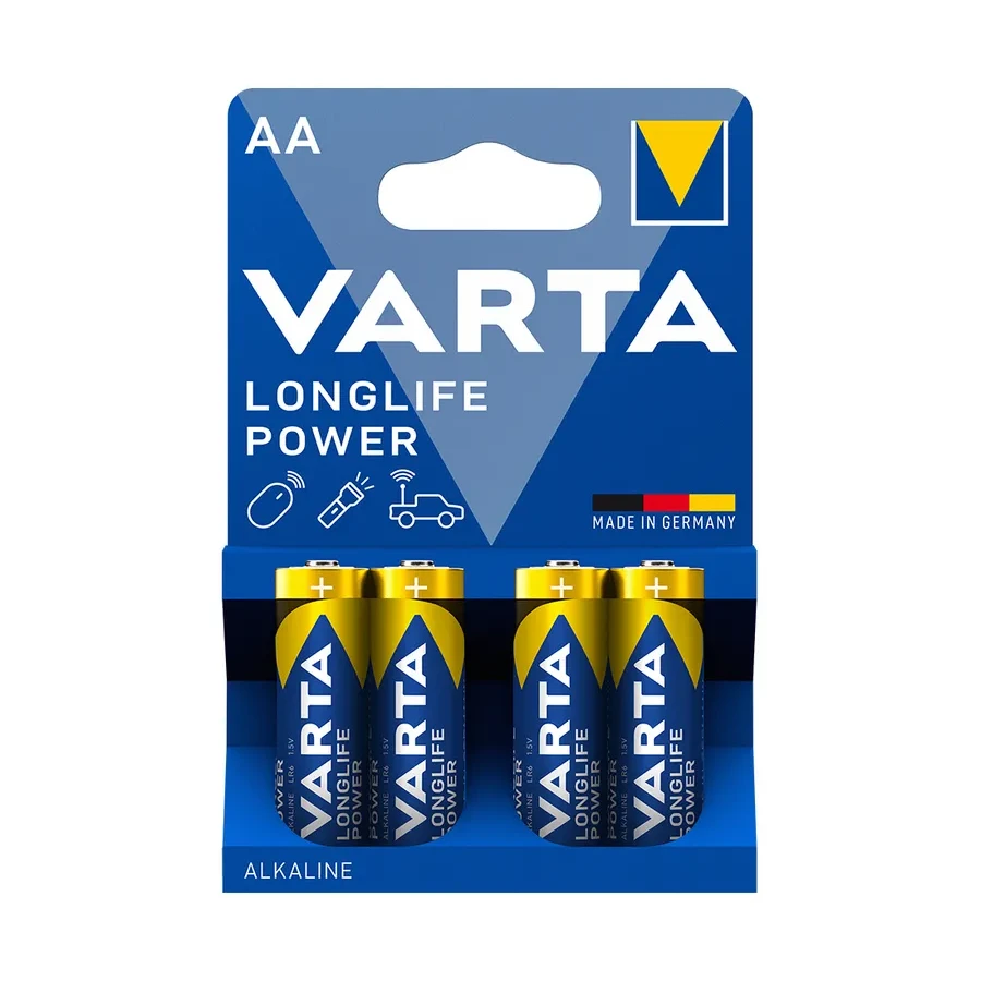 Батарейка VARTA LR6 Longlife Power Mignon AA 1.5V, 4 шт.