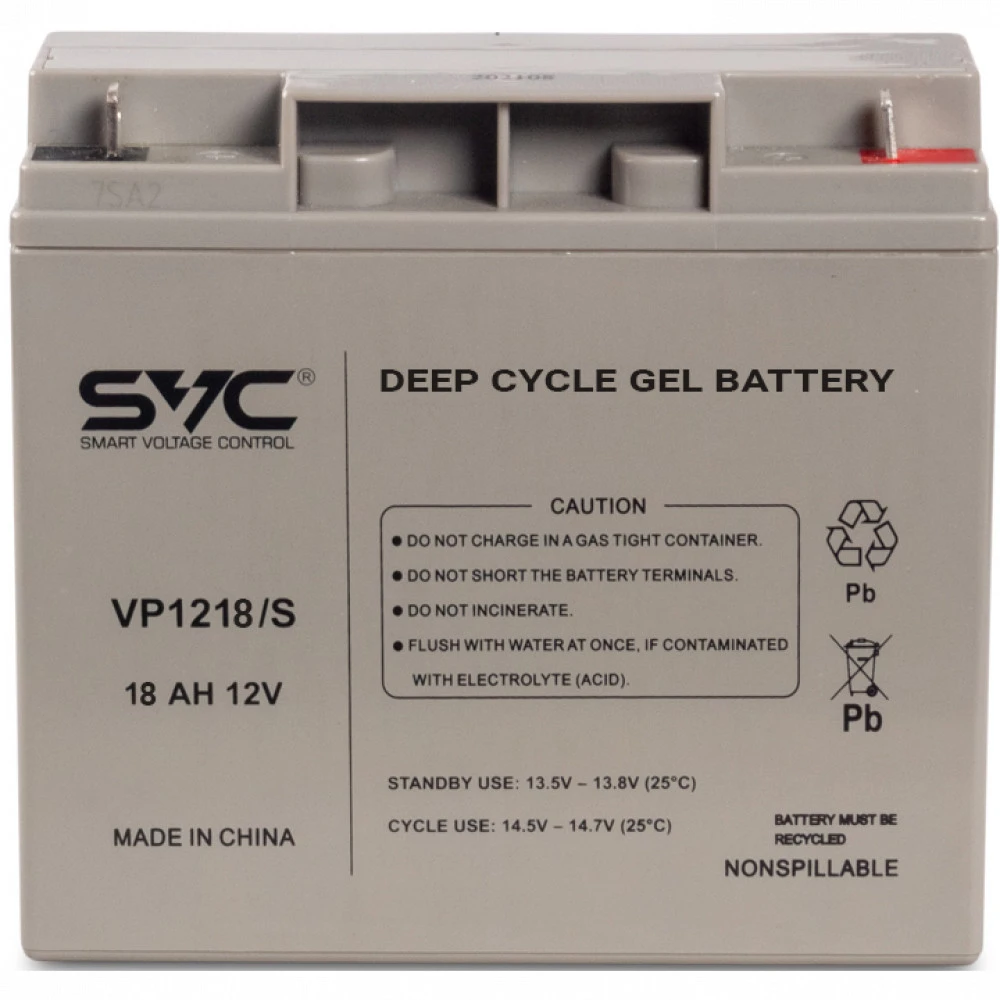 Гелевая батарея SVC GL1218/S 12В 18Ач — 3