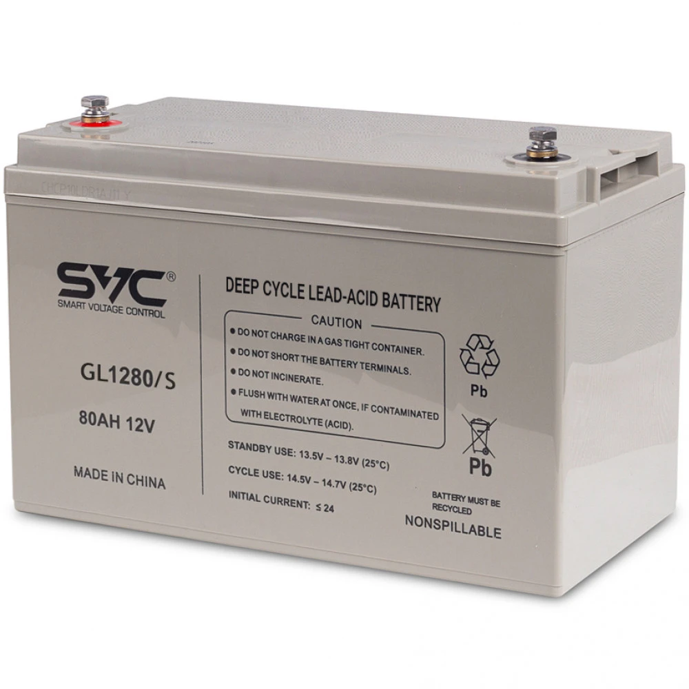 Гелевая батарея SVC GL1280/S 12В 80Ач — 3