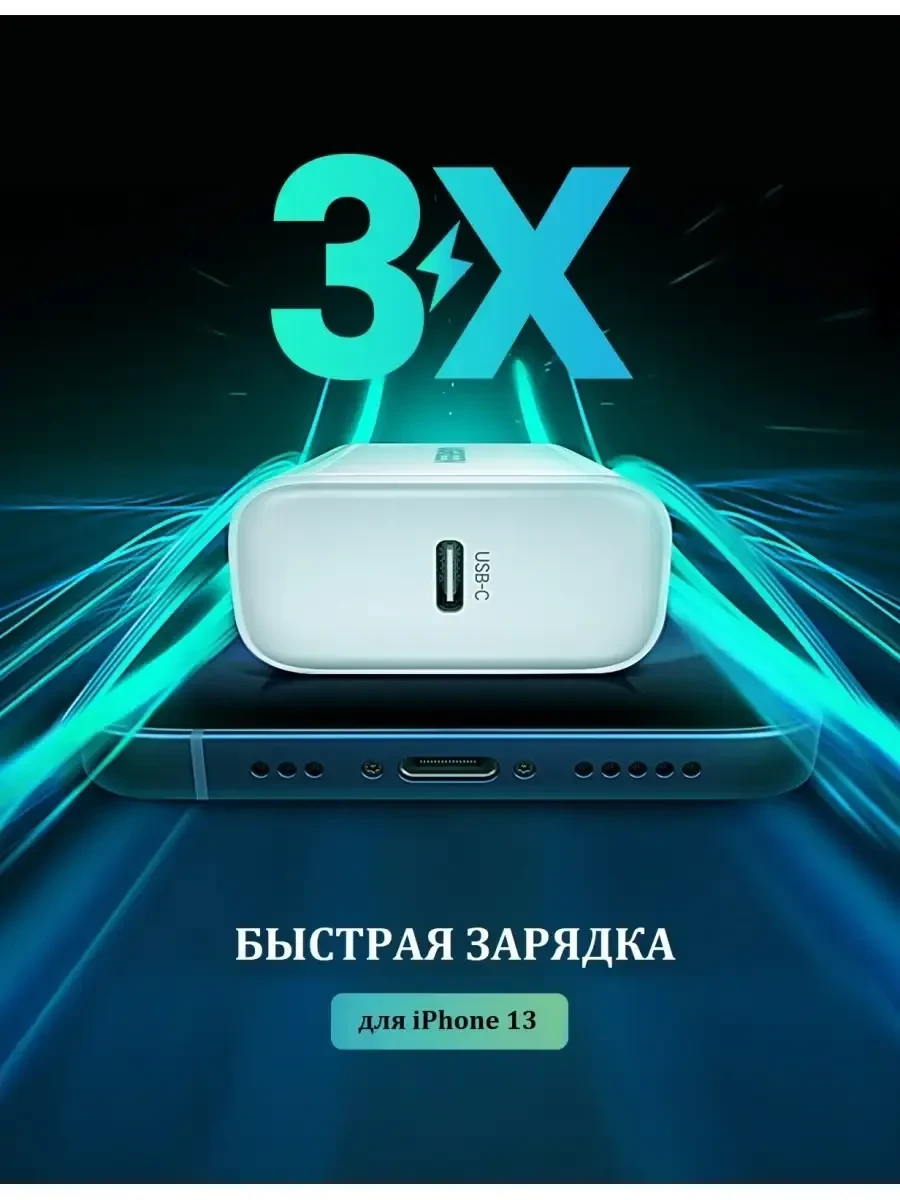 Зарядное устройство UGREEN CD137, 20W, USB-C — 3