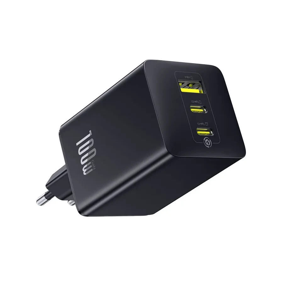 Адаптер питания Baseus EnerFill FE11 100W 2xUSB-C, черный