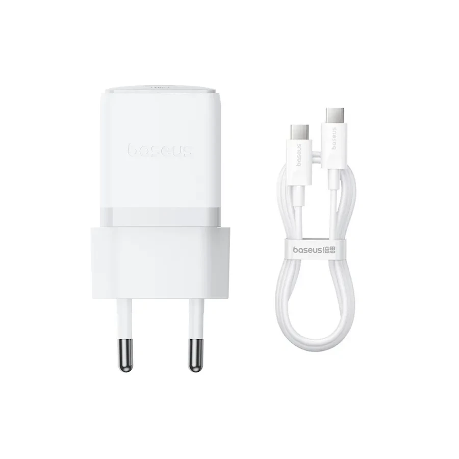 Адаптер питания Baseus Palm 30W USB-C, с кабелем, белый — 2
