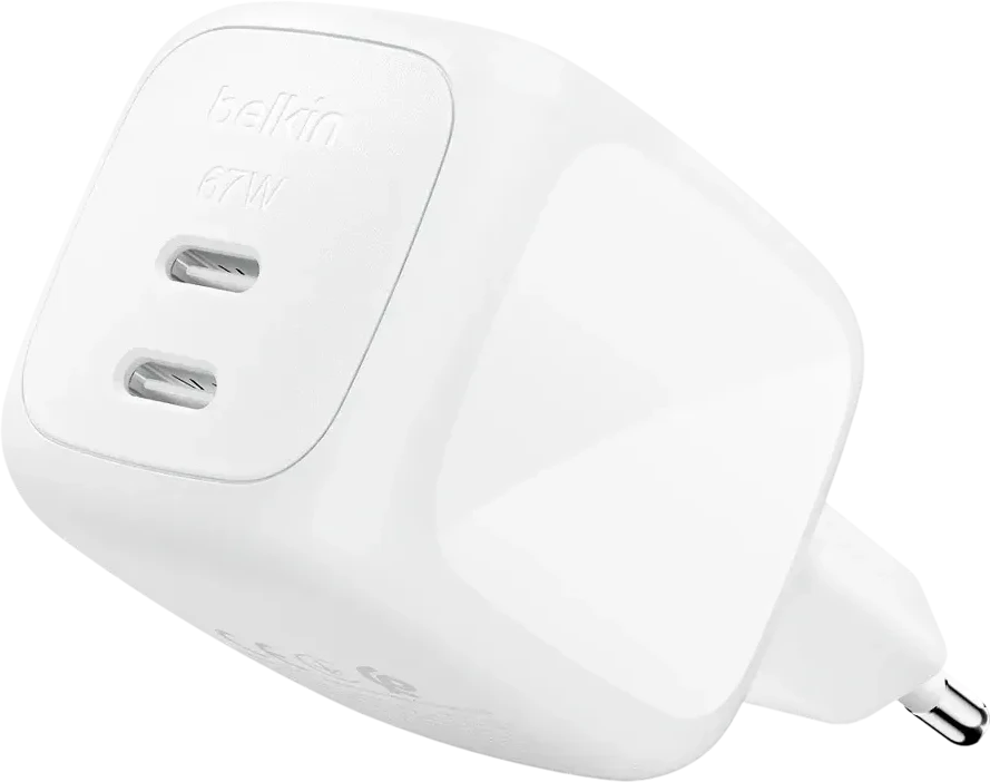 Сетевое зарядное устройство BELKIN 67W, USB-C, белое