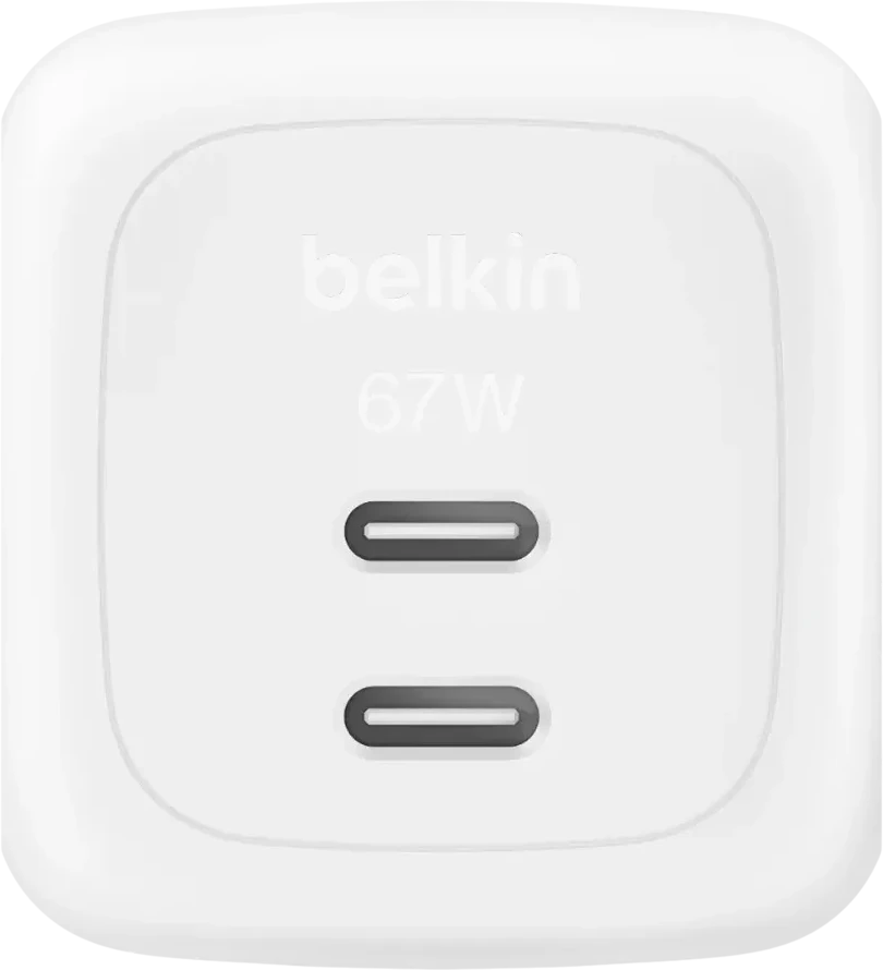 Сетевое зарядное устройство BELKIN 67W, USB-C, белое — 2