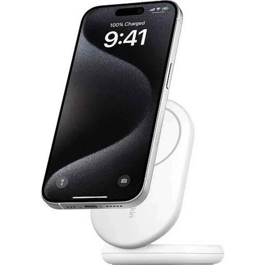 Беспроводная зарядка BELKIN Qi2 15W, магнитная, белая — 3