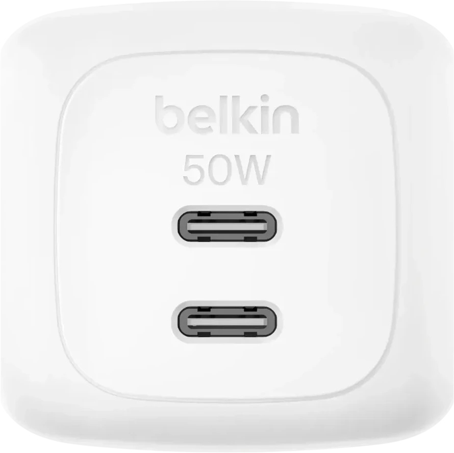 Сетевое зарядное устройство BELKIN 50W, USB-C, белое — 2