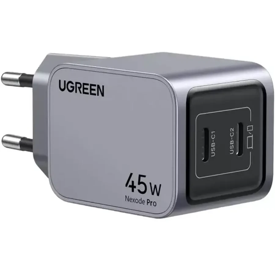 Зарядно устройство UGREEN X707 35008 Nexode Pro 45W/ 2*USB-C/ Fast Charger EU