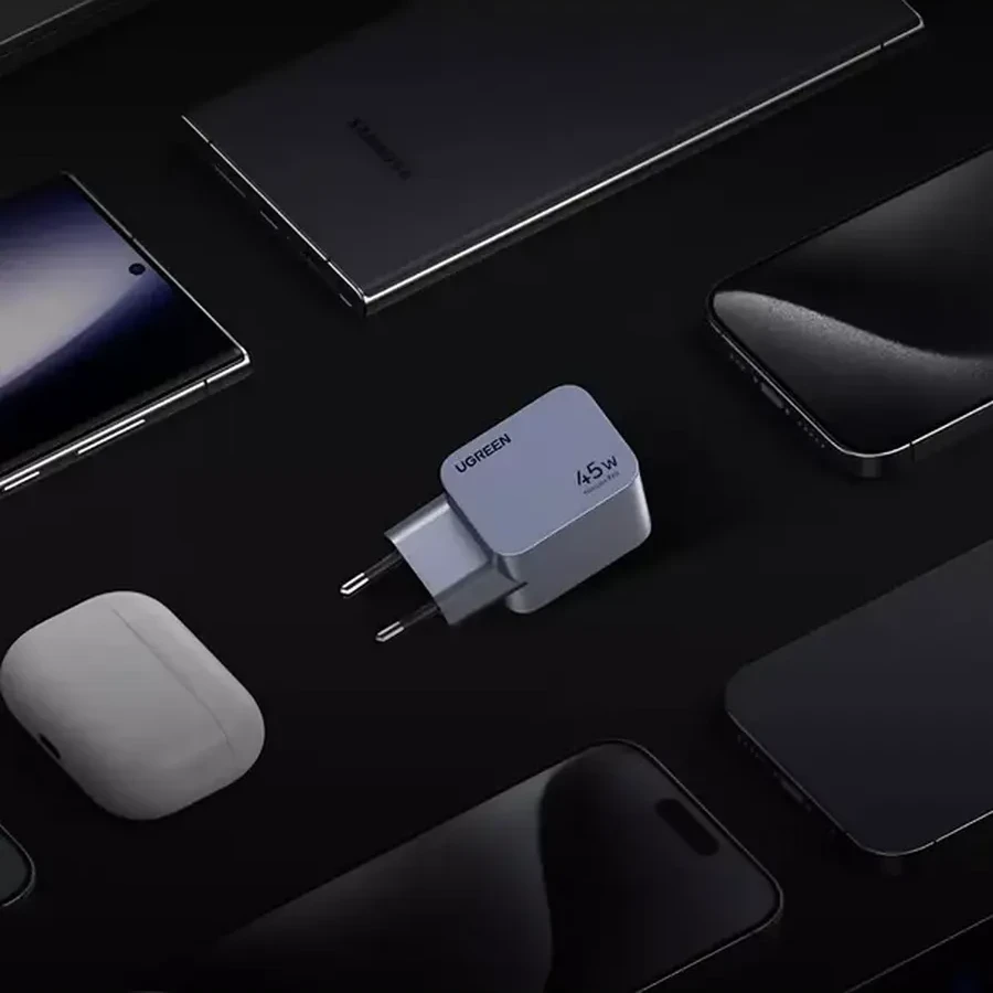 Зарядно устройство UGREEN X707 35008 Nexode Pro 45W/ 2*USB-C/ Fast Charger EU — 3