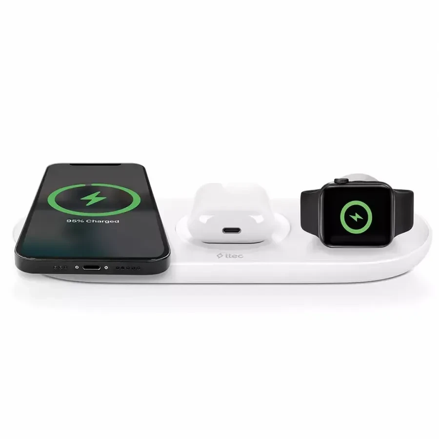 Зарядное устройство ttec SmartCharger Air+ iPhone+Apple Watch+AirPods Wireless Speed Charging Station and PD 20W Charger — 4