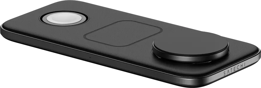 Зарядное устройство SATECHI Qi2 Trio Wireless Charging Pad - with Type A,C,G plugs — 2