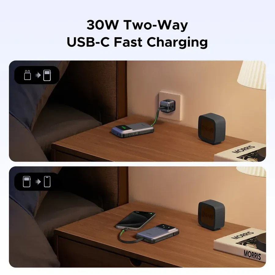 Внешний аккумулятор Power Bank UGREEN 10000mAh, 30W — 5