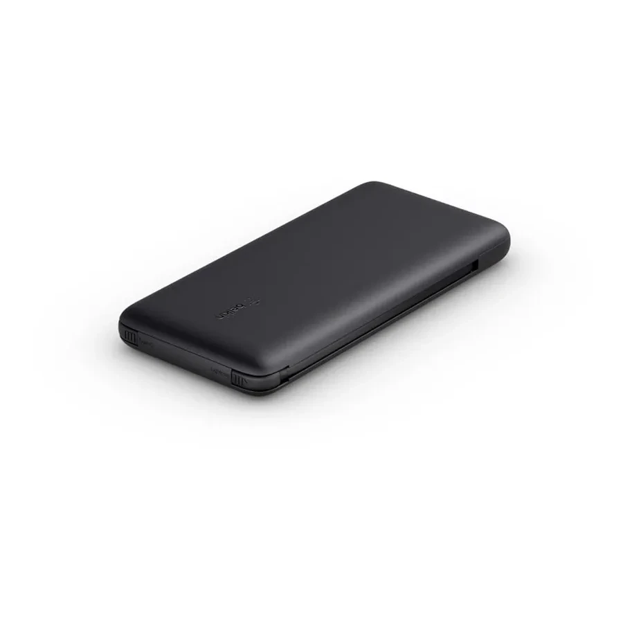 Power Bank 10000 mAh, 18W PD, встроенные кабели, чёрный — 2